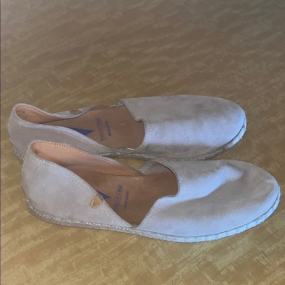 Verbenas Beige / grey Suede Espadrilles made in Spain size 41